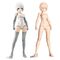 Megami Device Model Kit Accesoory Set B1R-M Chassis Kit Skin Color A (Reproduction) 14 cm