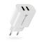 Charger 2 x USB 2.4A white