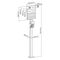 Maclean MCE456 EV PEHV Car Charger Stand Station Outdoor Steel 15kg Garage Driveway