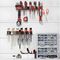 Maclean Wall-Mounted Organizer / Tool Shelf, black, dimensions 40x14.5x4.6 cm, max. 30 kg, MC-141