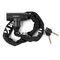 Wozinsky WZR-K2 Keyed Chain Bicycle Lock - Black