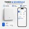 Qoltec 52719 Smart 1-Gang Light Switch | Wi-Fi | Timer | Tuya | Smart life | White