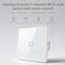 Qoltec 52715 Smart Touch 1-Gang Light Switch | Wi-Fi | Timer | Tuya | Smart Life | Tempered Glass | White
