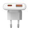 Akyga USB Ladegerät 65 W USB-C®, USB-A Weiß Headphones, Mobile phone, Tablet, Telephone, Universal, Portable speaker, Portable printer, Portable gaming console, Netbook, Laptop, Mobile computer White AC Fast charging Auto