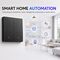 Qoltec 52708 Smart 2-Gang Light Switch | Wi-Fi | Timer | Tuya | Smart life | Black