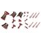 Kotobukiya M.S.G. Model Kit Accessory Set Mission Cloak Deep Red Ver. 4 cm