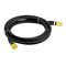 Lanberg PCF6A-10CU networking cable Black 1 m Cat6a S/FTP (S-STP) Round