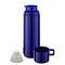 ROTPUNKT Glass-lined vacuum flask, 0.750 L capacity, hyperblue (navy blue)