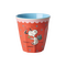 Rice - Melamine Cup with Snoopy Print - Red - Medium /