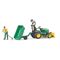 Bruder -  BWorld John Deere Lawn Tractor with trailer and gardener (BR62104) / Toys